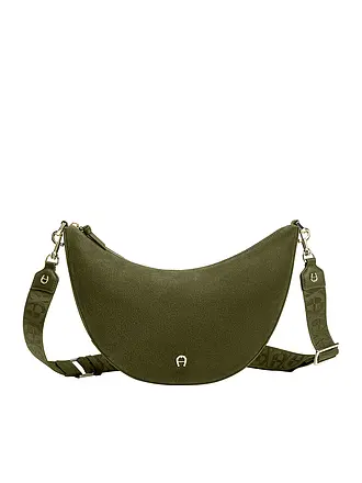AIGNER | Ledertasche - Umhängetasche ZITA Medium | olive